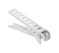 HOMOCONO Silver Aluminium Alloy Pot Holder Clip for Household Kitchen and Bar Use, Easy to Clean and Not Deformed Cooking Utensil for Plates and Trays, Outdoor Cooking Clamp for Camping
