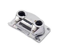 HOMOCONO Silver Metal Cymbal Holder Clamp Drum Bracket Double Hole Design for Drum Set Kit Parts Secure Hold Easy to Carry Wc80