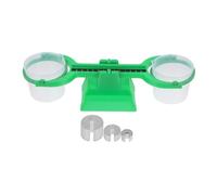 HOMOCONO Simple Portable Balance Scale 200g/1g Weights for Boys and Girls Classroom Scientific Laboratory Weighing Balance Plastic Scale for Elementary Math Science Experiments