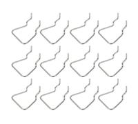 HOMOCONO Single Display Shelf Hook Metal Pegboard Tool Rack 12Pcs Hooks for Workshop Garage Wall Hanging Storage Organizer