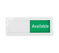 HOMOCONO Slide The Sign Door Sign for Room Management Efficiency, Acrylic Material, Creative Sleek Style, Enhances Meeting Room Utilization, Suitable for Private Spaces and Bathrooms