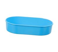 HOMOCONO Small Dispensing Pill Organizer Box Plastic Medicine Holder Tool Container Blue Simple Style Convenient Practical Multi-Functional Storage for Clinics and Nursing Homes