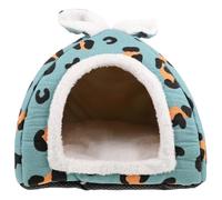 HOMOCONO Soft Lint Hamster Bed Small Animal Sleeping Nest Warm Pet Bedding Hut Good for Sleeping and Safe Place to Rest for Hamsters and Small Pets Indoor Use