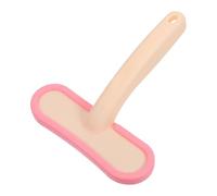 HOMOCONO Soft Silicone Grooming Brush for Small Animals Detangles and Efficient Hair Collection with User-friendly Design, for Rabbits, Guinea Pigs, Kittens and Puppies, Pink Comb for Bath
