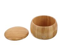 HOMOCONO Solid Wood Lidded Chess Box for Go Game Pieces with Large Capacity and Dust Protection Elegant Versatile Wooden Storage Bowl for Casual Play and Professional Chess Game Sessions