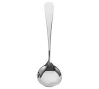 HOMOCONO Soup Serving Spoon Stainless Steel Thick Silver Spoon for Mealtime Use