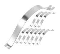 HOMOCONO Spring Clips DIY Framing Tools Silver Aluminum Alloy 50pcs with Invisible Fixation and Reliable Hold and Frame Backing Hardware for Picture Frame Backing for Photo Mounts