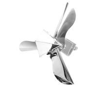 HOMOCONO Stainless Steel Bird Driving Windmill for Garden Use with Practical Design, Silver Metal Windmill Scarer to Drive out Birds and Protect Outdoor Spaces