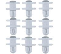 HOMOCONO Stainless Steel Cage Clips with Adjustable Height and Spill Prevention 10pcs for Small Animal Food Box Securing Suitable for Rabbit Cages and Food Box Fastening in Stores