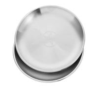 HOMOCONO Star Moon Offering Bowl Ritual Plate Set, 2pcs Gold and Silver Pentagram Prayer Trays with Triple Moon Design, Metal Jewelry Dish for Home Décor and Spiritual Use