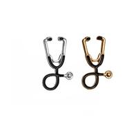 HOMOCONO Stethoscope Portable and Easy to Use Made of Alloy Nurses Retro Brooch Badge Pin Accessory Shirt and Backpacks for Students and Midwives at Special Occasions or Weddings