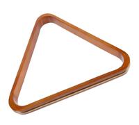 HOMOCONO Sturdy Pine Wood Billiard Triangle Rack Holder for Pool Table, Easy to Store Orange Triangle Frame for Billiard Balls Accessories