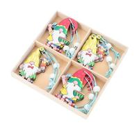 HOMOCONO Summer Hanging Decorations for Tree Mini Gnome Ornaments Hawaii Style Decor for Home and Party