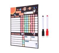 HOMOCONO Supply Household Behavior Chart Pet Material Cartoon Chore Chart Calendar for Developing Routines and Positive Reward Suitable for Family and School Use