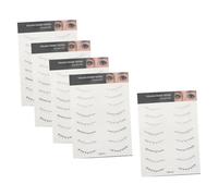 HOMOCONO Temporary Lower Eyelash Decals 5 Sheets Waterproof Lash Stickers for Women Natural Look Eye Makeup for Festivals and Daily Wear