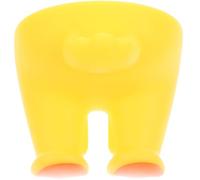 HOMOCONO Toothbrush Holder No Drilling Required Vinyl Self Adhesive Cute Yellow Hooks Decorative Utility Hanger for Hanging Towels for Hanging Towels and Bathroom Accessories for Kitchens