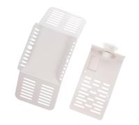 HOMOCONO Tortoise Easy to Use and Fade-resistant White 2pcs Abs Floating Platform with Bridge Shape Turtle Basking Ramp for Aquarium and Fish Tank Decoration
