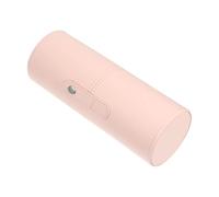 HOMOCONO Travel-Friendly Make up Brush Holder with Lid, Pu Material, Simple and Practical Design, Offering Enough Capacity for Home and Travel Storage