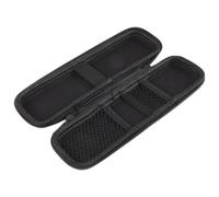 HOMOCONO Travel Toothbrush Holder Portable Hard Shell EVA Case, Small Black with Mesh Compartment, Sturdy Storage for Electric Toothbrushes in Business and Travel
