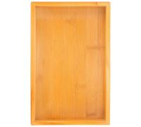 HOMOCONO Tray Countertop Vanity Bathroom Wooden for and with Smooth Edges and Comfortable, Rustic Grey Decorative Storage Household and Jewelry