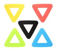 HOMOCONO Triangle Flat Spot Markers 5pcs for Soccer and Basketball Training | Tpe Build, High Visibility and Lightweight, Precision Drills, Personal Practice, Portable Versatile Use
