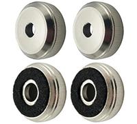 HOMOCONO Trumpet Easy to Install and Improve Accuracy the Key Copper Valve Caps Replacement Piston Covers for Trumpet and Baritone Horn Silver Colour with Excellent Simple Design