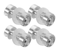 HOMOCONO Turntable Alloy and Plastic Cartridge Headshell Mounting Screws 4pcs M2.5x7.5, Compact Vinyl Record Accessories to Minimise Resonance, Silver Finish for Precise Musical