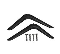HOMOCONO Tv Stand Base Double Hole Feet Double Hole Universal Feet Tv Legs Black Plastic
