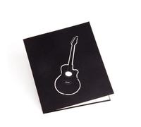 HOMOCONO Vintage 3d Greeting Card with Guitar Design, Fine Paper Craftsmanship and Blank Writing Space, for Sending Birthday Or Thank You Wishes to Teachers and Friends on Special Days