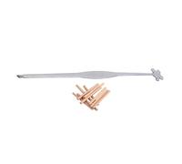 HOMOCONO Violin Repair Tool Set Sturdy Silver Material Stainless Steel with Sound Post Setter and Frets Hook Can Be Sharpened and Cambered, for Professional Violin Restoration