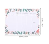 HOMOCONO Weekly Planner Notepad Convenient to Carry 2pcs with Tearable Memo Tabs and Easy to Write, Weekly Desk Notepad for Planning and Daily Schedule Organisation for Desk Use