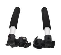 HOMOCONO Wheelchair Handle Extension 1 Pair Universal 10.83In with Quick-Release Clamp Adjustable Angle for Transport and Reclining Wheelchairs Aid for Disabled and Senior Users