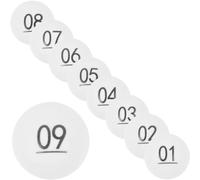 HOMOCONO White Seamless Number Balls 1-50 Plastic 50Pcs Bingo and Raffle Game Balls for Entertainment and Party Use