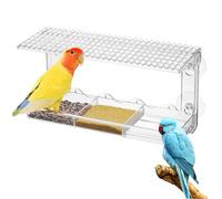 HOMOCONO Window Bird Feeder Hanging Bird Feeders for Outdoors for outside Plastic Transparent