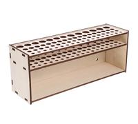 HOMOCONO Wood Test Tube Stand Sampling Tube Storage Rack for Organizing