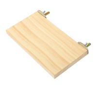 HOMOCONO Wooden Parrot Standing Platform for Bird Cage, Resistant to Cracking and Shrinkage, Suitable for Cockatiels and Parrots, Includes Stainless Steel Butterfly Nut and Washer, Bird
