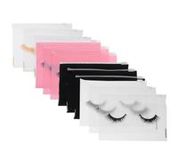 HOMOCONO Zipper Lash Bags Makeup Organizer 80Pcs Cosmetic Pouches 15X10Cm Multipack Black White for Eyelash Aftercare and Travel Storage