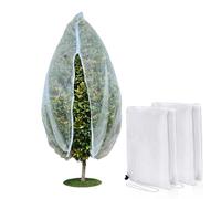 Homoda Fruit Tree Netting Cover with Zipper & Drawstring, 2 Packs 8ft x 8ft Insect Bird Barrier Netting for Garden Protection, Ultra Fine Mesh Garden Netting