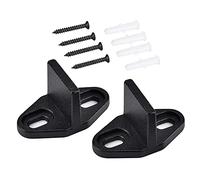 Homode Bottom Guide, 2 Pack Floor Guides Metal Steel Hardware for Sliding Barn Door, Powder Coated Black