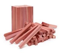 Homode Cedar Blocks for Clothes Storage, 50Pcs Cedar Sticks, Aromatic Red Cedar Wood Chips, Cedar Planks for Closets, Drawers, Wardrobe