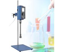 Homogenizer 500W Laboratory High Speed Dispersing Homogenizer, 2000-28000RPM High Shear Lab Mixer Emulsification Machine,Digital Display Blender for Cosmetics/Food Industry(28F)