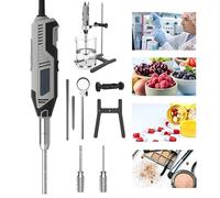 Homogenizer Lab Disperser Emulsifier, Speed Adjustable with 2 Working Heads Stand, Laboratory Cell Tissue Crusher Mixer for Animal Tissue, Food, Medicine, Cosmetic