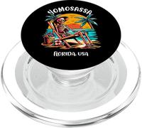 Homosassa Florida Funny Skeleton in the Hot Sun Design PopSockets PopGrip for MagSafe