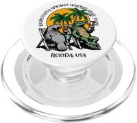Homosassa Springs State Park Manatee Alligator Design PopSockets PopGrip for MagSafe