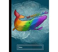 Homosexu-whale: Happy Pride Pun, LGBTQ Composition notebook, 100 page college ruled lined, 8.5”x11” ( 21.59cm x 27.94cm)