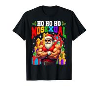 Homosexual LGBTQ Gay Les Pride Santa Merry Christmas Pajamas T-Shirt