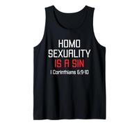 Homosexuality Is A Sin I Corinthians 6:9-10 Apparel Tank Top