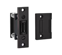 HOMOTEK 2 Pack Commercial Heavy Duty Door Roller Catch, Drive in Ball Catch with Strike Plate Solid Zinc Adjustable Silent Door Latch, Spring Tension Roller, Oil Rubbed Bronze