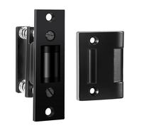 HOMOTEK Door Roller Catch, Heavy Duty Solid Nylon with Zinc Alloy Face, Spring Tension, Black, 1 Pack