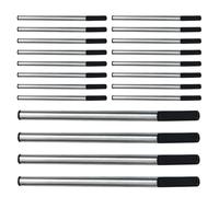 Homoyoyo 0.7Mm Gel Pen Refills 20Pcs Quick-Dry Medium Point Ink Cartridges Universal Metal Replacement for Planner and Sketching Black
